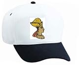 White Cap with Africa, man, leader, Egypt, Middle East, cultural, head dress, king, pharoah, tribal