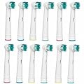 12 x REPLACEMENT TOOTHBRUSH HEADS COMPATIBLE FOR BRAUN ORAL B, EB17-4,