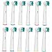 12 x REPLACEMENT TOOTHBRUSH HEADS COMPATIBLE FOR BRAUN ORAL B, EB17-4,