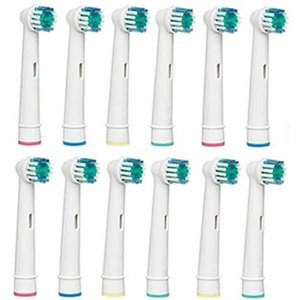 12 x REPLACEMENT TOOTHBRUSH HEADS COMPATIBLE FOR BRAUN ORAL B, EB17-4,