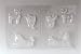 Paderno World Cuisine Single Imprint Polypropylene 8.125 Inch Traditional Santa Claus Chocolate Mold (Front And Back)