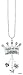 YIELD TO THE PRINCESS Crown Car Charm Ornmament with Dangles