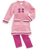 Nannette Baby Girl Sweater Dress & Leggings Set