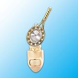 24k Gold Tennis Racket Night Light - Clear Swarovski Crystal
