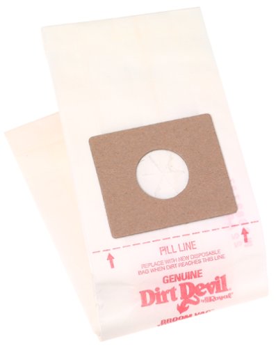 Dirt Devil Broom Vac Replacement Type E Paper Bags, Package of 3
