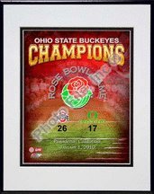 Ohio State Buckeyes 2010 Rose Bowl Champions Overlay 