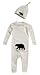 Hatley A Little Bear Bum Coverall and Knot Cap Size 12 - 18 Months
