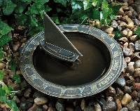 Sailboat Sundial Birdbath Weathered Bronze - 00023