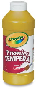 Crayola Premier Tempera - Fluorescent Orange-Yellow, 16 oz