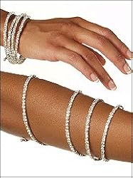 Rhinestone Coil Bracelet