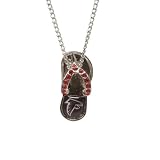 NFL Atlanta Falcons Crystal Flip Flop Necklace