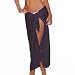 Black Full Ankle Length Sarong Bathing Suit Wrap