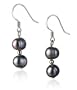 PearlsOnly Cerella Black 6-7mm A Freshwater Sterling Silver Pearl Earring Set