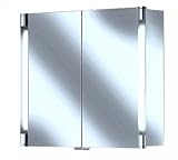 KEUCO Spiegelschrank Royal T2 13802 mit Schubkästen sil elox 90x70cm x16,6cm 13802171302