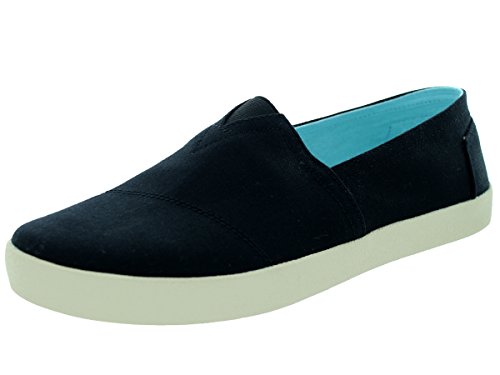 Toms mens avalon sneaker black textile shoes 9 us