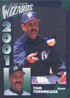Tom Tornincasa, Fort Wayne Wizards - Padres Affiliate, 2001 Wizards Team Card Autographed Card