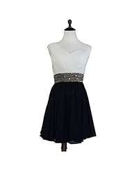 Lace Sequined One Shoulder Short  Dress With a Sash 