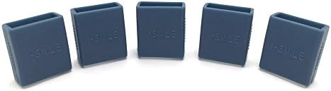 5pcs Silicon Fastener Ring for Fitbit Flex Wristband - Fix the Clasp Fall Off Problem - (Note:Tracker or Wristband NOT included) (Slate)