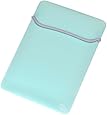 Case Star Turquoise Blue with Gray stripe Neoprene Laptop Notebook Sleeve Cover Case for Macbook AIR 11" 11.6" and other 11" Laptop Brand - HP Dell Toshiba ASUS Sony Lenovo Samsung
