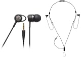 audio-technica ネックストラップ型インナーイヤーヘッドホン ATH-CK53NS BK