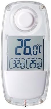 Mini solar thermometer mini outside temperature gauge MINI SOLAR THERMOMETER [ White ] by Oggetti