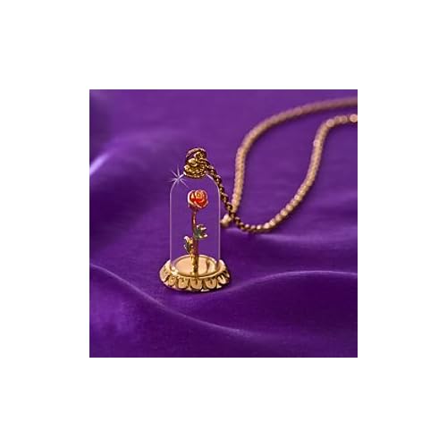 ''Enchanted Rose'' Beauty and the Beast Necklace by Disney