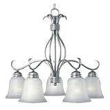 Basix 5 Light Chandelier Down