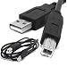 Black 15 ft Hi-Speed USB 2.0 Printer Scanner Cable Type A Male to Type B Male For HP Canon, Lexmark, Epson,