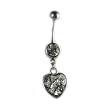 Valentine Heart with Clear CZ Inside