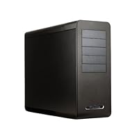 SilverStone Aluminum ATX Mid Tower Uni-Body Frame Computer Case FT02B (Black)