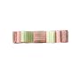 Pink/Green mini bow on pinch clip