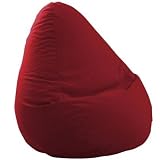 Pouf Facile L environ 120 litres Bourgogne weinrot