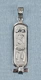Sterling Silver Cartouche Pendant with 
