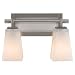 Murray Feiss VS16602-BS Clayton 2 Light Bathroom Lights in Brushed Steel