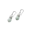 Fossil Damen-Ohrringe Coloured Beads Edelstahl Muschel Weiss Amazonit T�rkis 3,8 Cm JF86080040