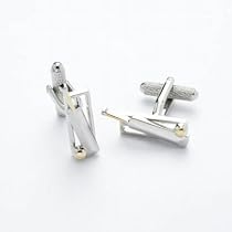 Mens Designer Fashion Cufflinks - Cricket Bat & Ball - For the Cricketer