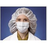 Tecnol Procedure Mask,Pleat,Earloops,Latex Free,50CT,Blue