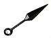 NARUTO KUNAI DAGGER Life Size (METAL) Cosplay + Pin