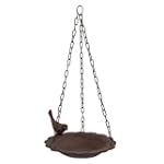 Hanging Birdbath Feeder Cast Iron Patio Garden Yard