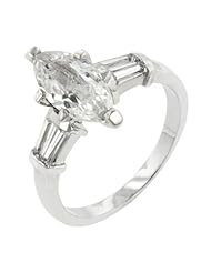 Silver Marquise Centerpiece Ring