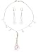 Necklace Ring Sterling Silver Rosequartz Jewelry Set (gnklcs302)