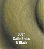 Baldwin 2597.050 Satin Brass & Black 8 CTC Edinburgh Door Pull