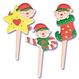 Holiday Elf Cupcake Picks - 12ct
