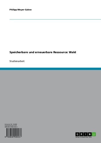 Speicherbare und erneuerbare Ressource: Wald (German Edition)