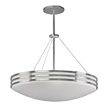 Buy American Fluorescent BBP413SAMV Bilbao Multi-Volt 13-Watt Pendant, Satin Nickel... by American Fluorescent