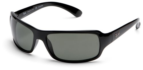 Ray-Ban 4075P Rectangular Wrap Sunglasses product image