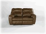 Rossano   Brown leather loveseat recliner Rossano   Brown Leather Sectional