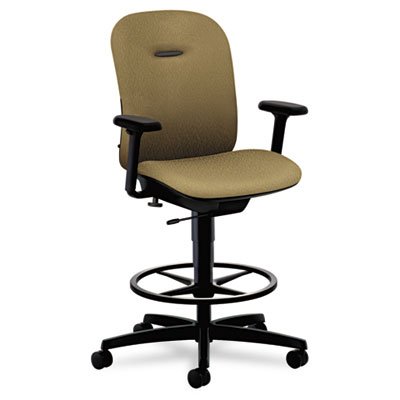 HON MAS1HUBNT26T Mirus Series Swivel Task Stool- Taupe Fabric Upholstery