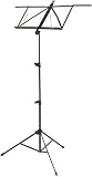 Tour Grade Deluxe Folding Music Stand, Black