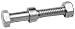 Oregon 80-747 Snow Thrower Universal Shear Bolt 2-Inch Length 5/16/18 Thread
